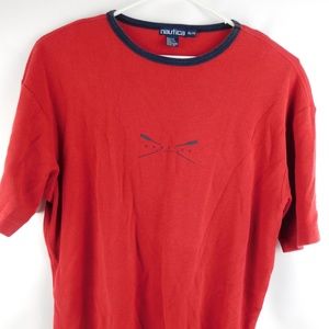 Red Nautica 100% Cotton Short Sleeve T-Shirt